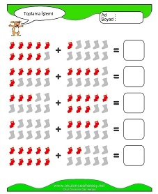 Toplama İşlemi Çalışma Sayfaları